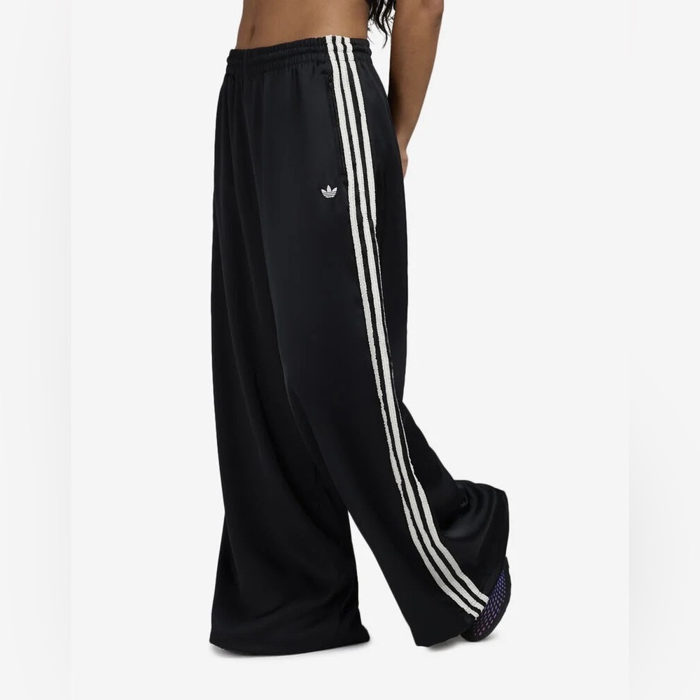 Adidas Black Pants with White Accents